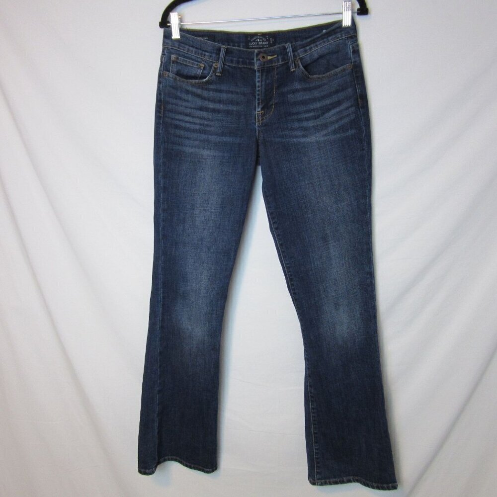 Lucky Brand Jeans Sweet'N Low Straight Leg Dark Wash Blue Denim Womens 28
